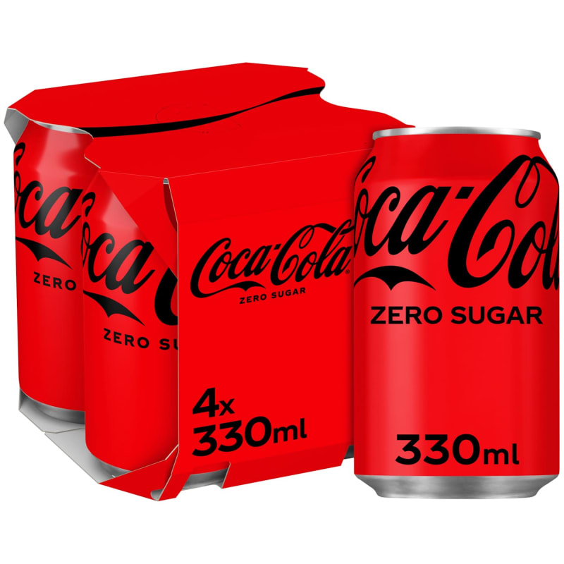 Coca-Cola Zero Sugar 4 × 330ml